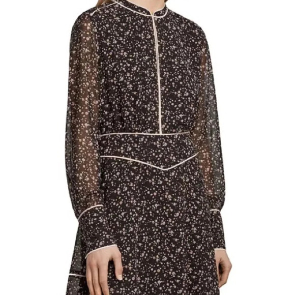 All Saints Black and White Floral Dress - Picture 2 of 5